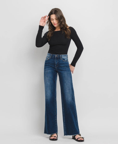 Flying Monkey High Rise Wide Leg Jeans