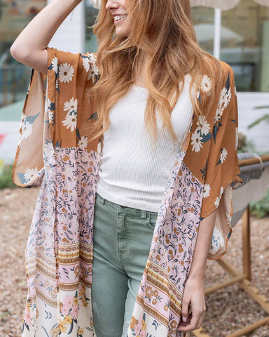 Floral Boho Duster Kimono