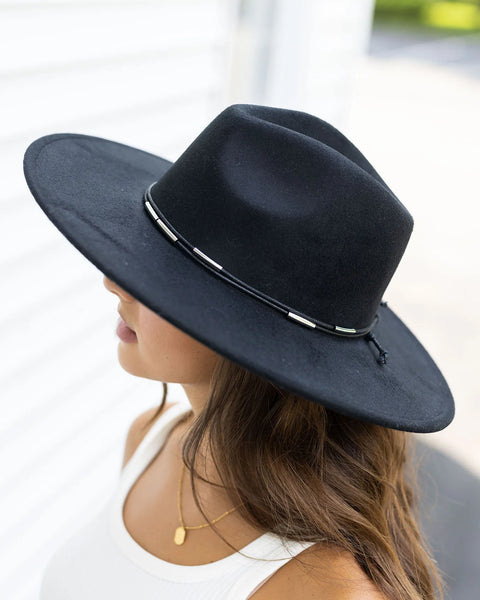 Grace and Lace- Wide Brim Felt Hat