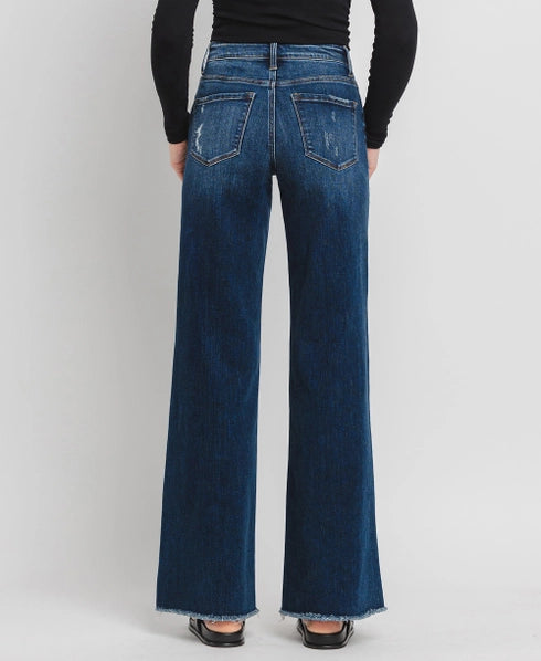 Flying Monkey High Rise Wide Leg Jeans