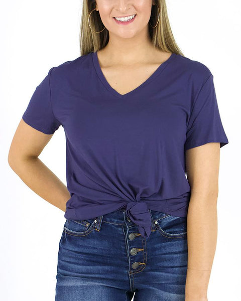 perfect v-neck tee in solids