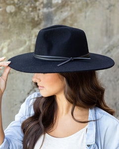 Wide Brim Felted Fedora Rancher Hat