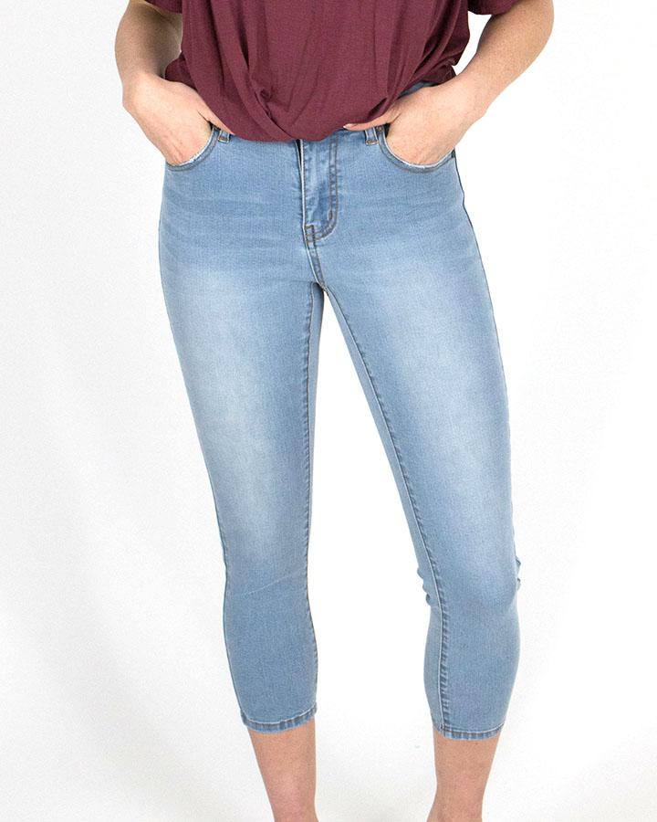 RePurposed Crop Denim Jeans